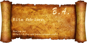 Bite Adrienn névjegykártya